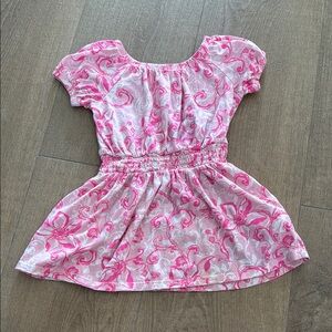 Lilly Pulitzer Pink and White Floral Dress